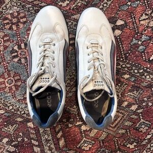 Ecco Men’s white, red, blue Golf Shoes, EU42, US9
